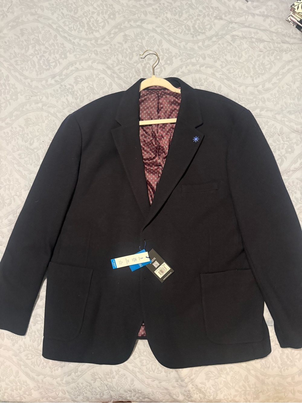 Men's Blazer 52R or XXL with Floral Lining